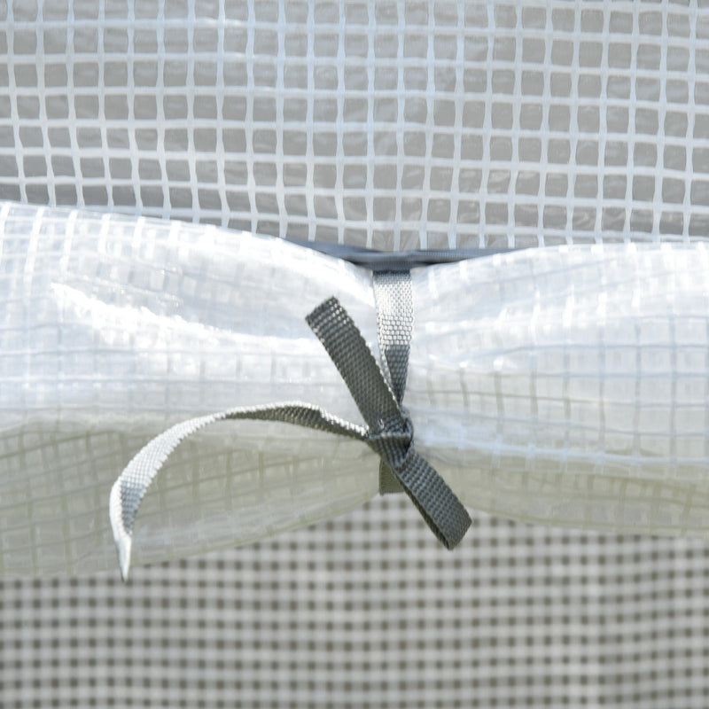 Compact Mini Greenhouse, Steel, Roll-up Door, 100x50x150cm