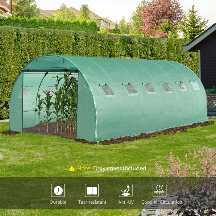6x3m Replacement Tunnel Greenhouse Cover