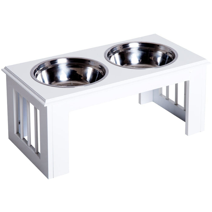 Stainless Steel Pet Feeder, 58.4x30.5x25.4cm