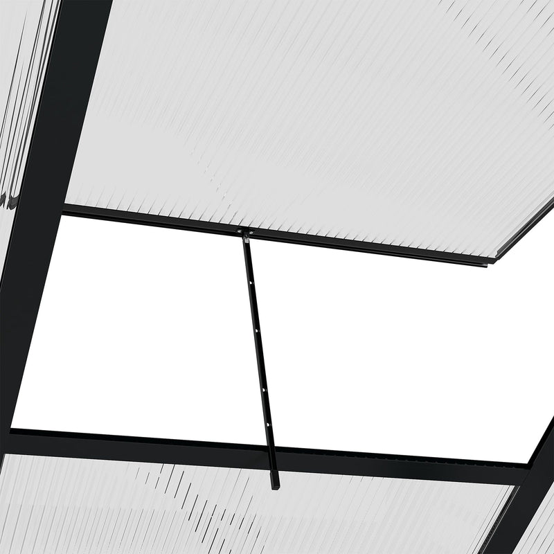 Walk In Greenhouse, Sliding Door, Polycarbonate, 6x10ft