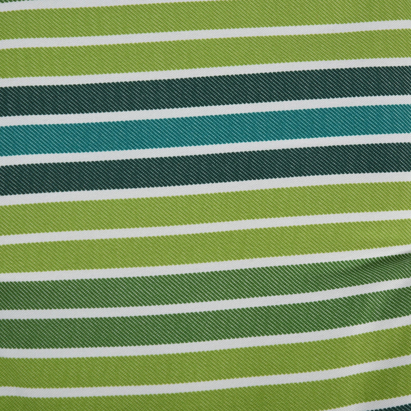 2pc Green Striped Chair Cushion Set Outsunny