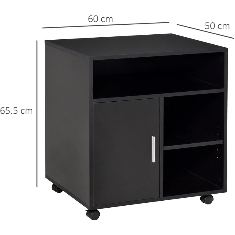 Mobile Printer Stand Unit, Modern, L60 x W50 x H65.5 cm