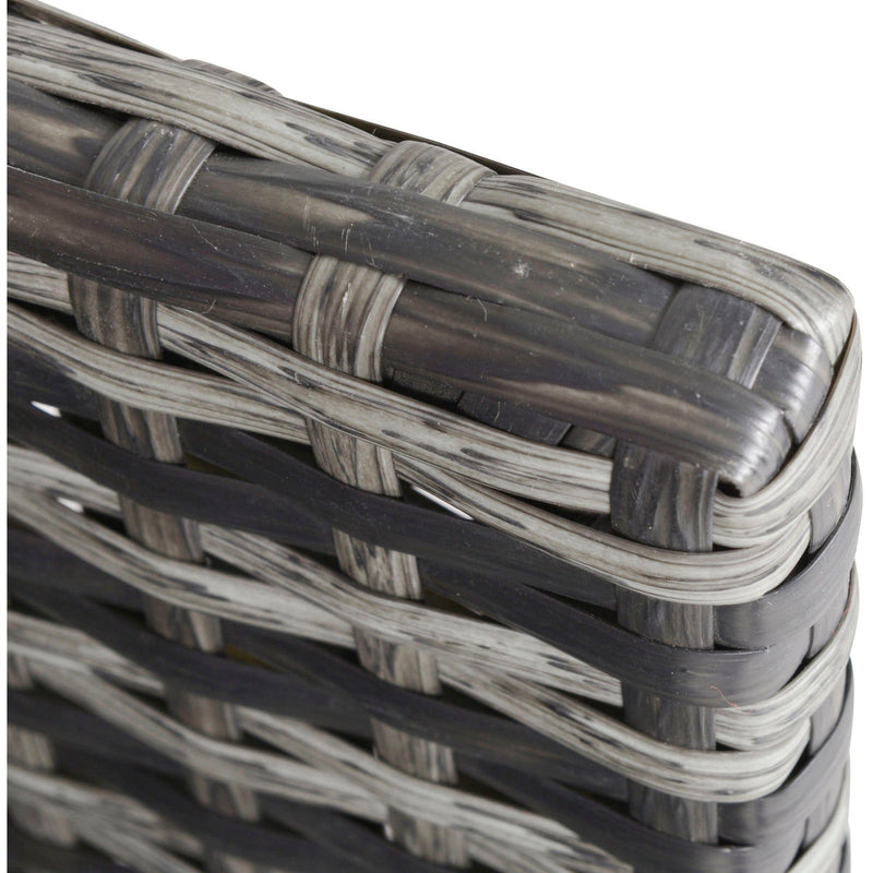 10 Seater Rattan Cube Dining Set with Table, Chairs, Stools