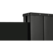 Outsunny 3 x 2m Retractable Sun Side Awning Screen Fence Patio Garden Wall Balcony Screening Panel Outdoor Blind Privacy Divider, Black Outsunny