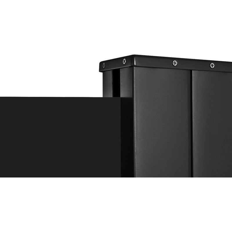 Outsunny 3 x 2m Retractable Sun Side Awning Screen Fence Patio Garden Wall Balcony Screening Panel Outdoor Blind Privacy Divider, Black Outsunny