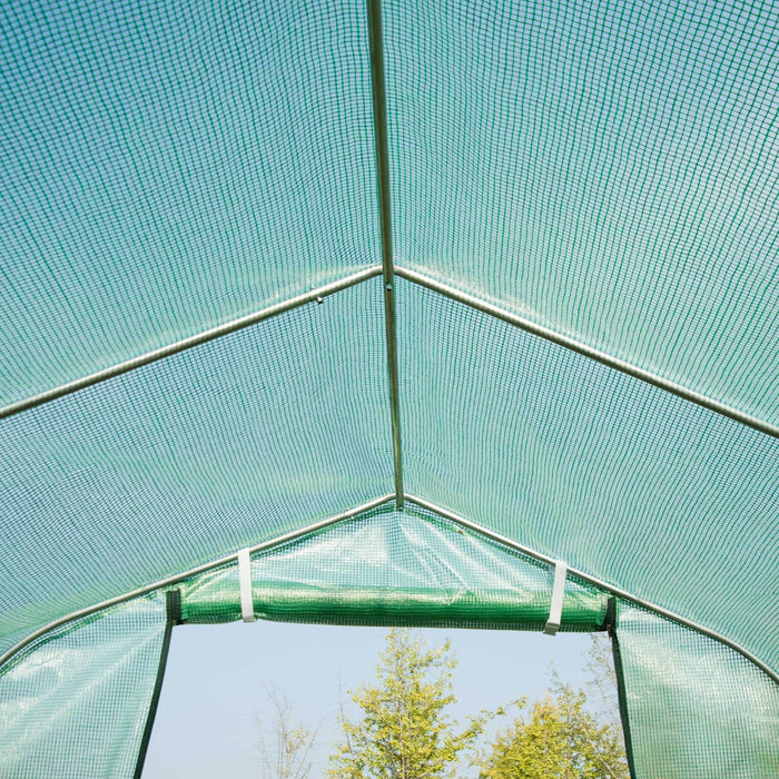 Steel Frame Polytunnel Greenhouse, 4x2m