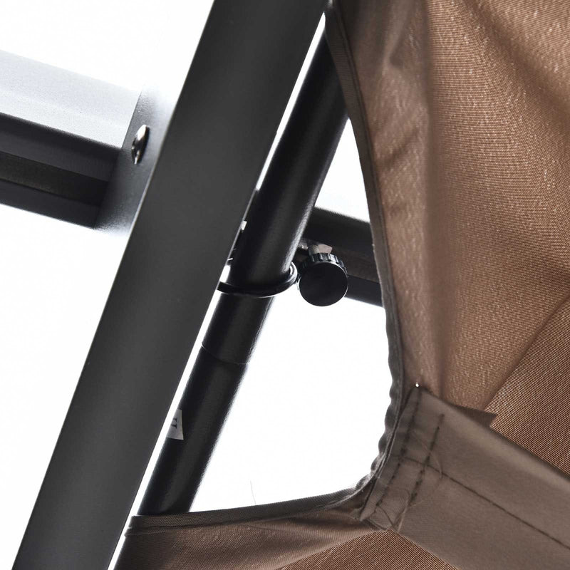 3m x 3m Metal Pergola With Retractable Canopy