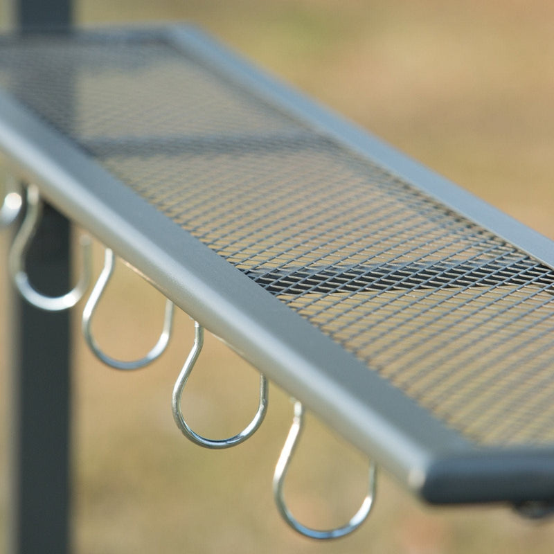 Metal Frame Outdoor BBQ Canopy, Grey