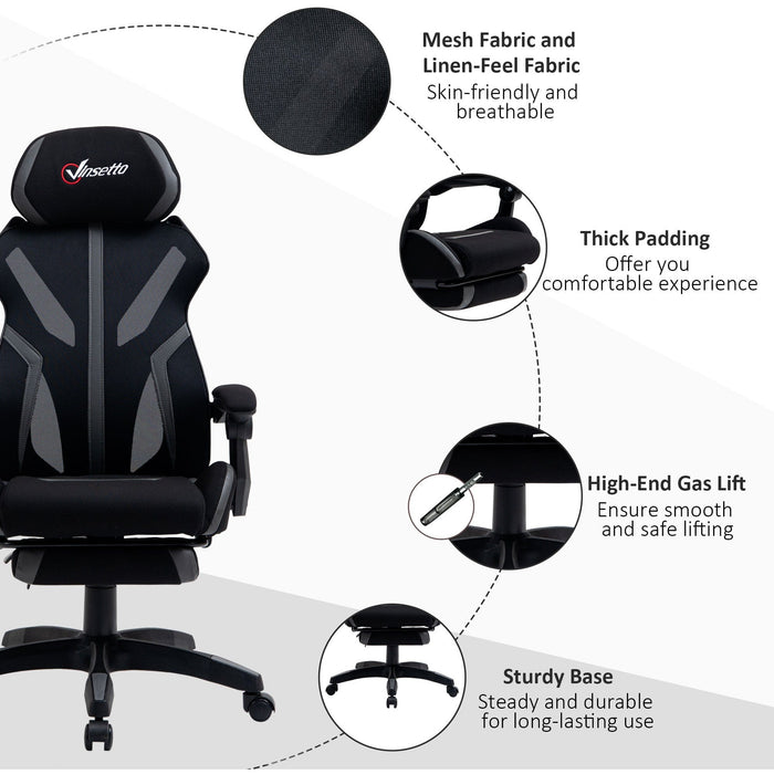 Mesh Reclining Office Chair Black/Grey