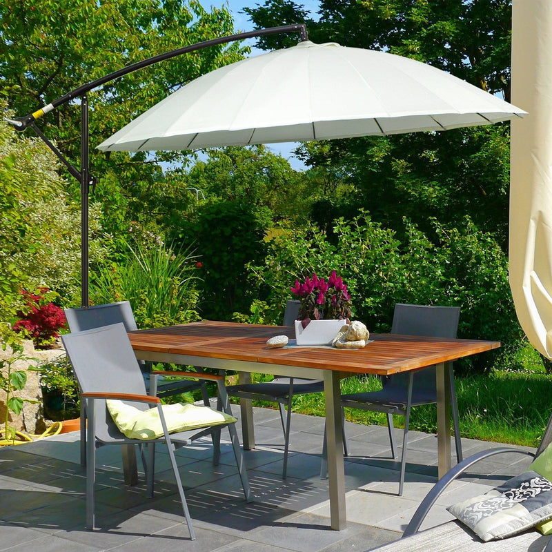 3m Shanghai Cantilever Parasol - Crank Handle, 18 Ribs