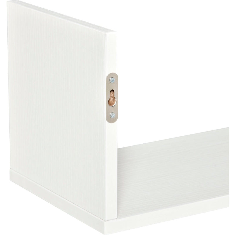 Set of 3 Wooden U-Shaped Floating Shelves, Wall Mounted