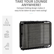 Portable Sun Lounger For Beach, Garden, Pool Outsunny