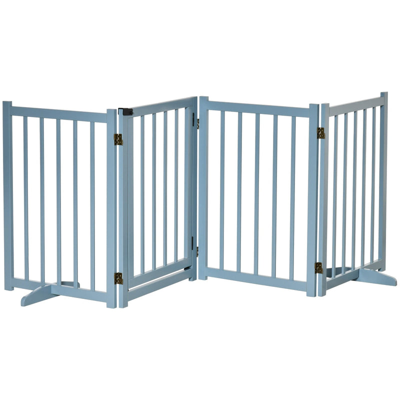 Wooden Dog Gate Indoor, Foldable, Freestanding, 80 x 237.5cm