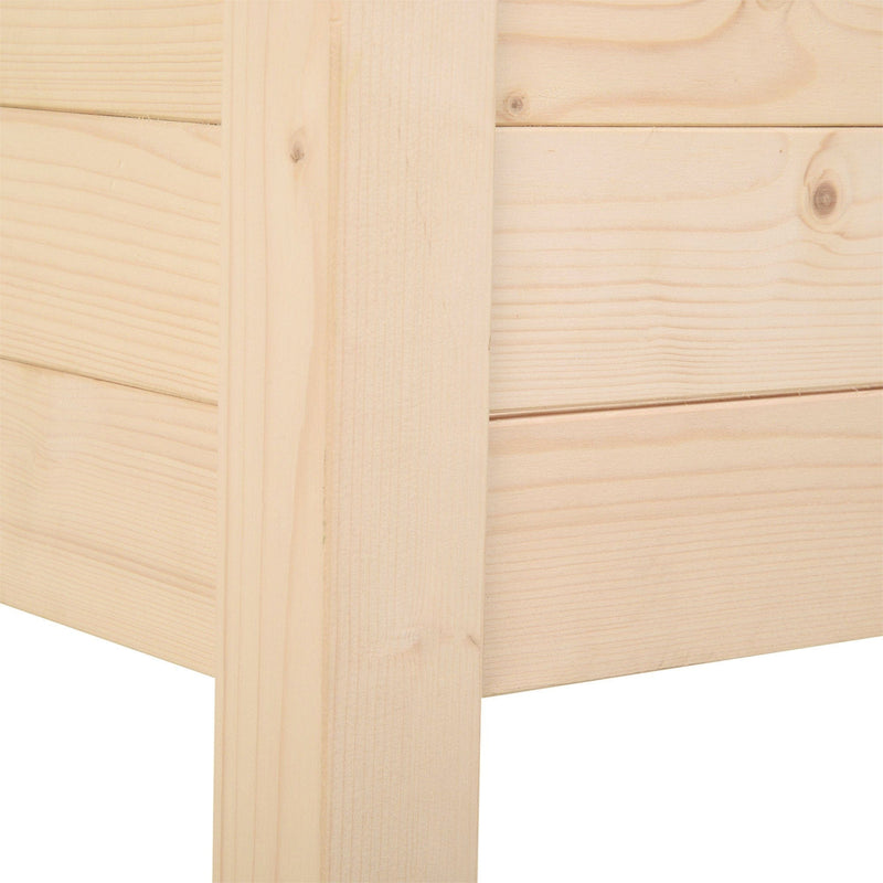 Raised Wooden Flower Beds