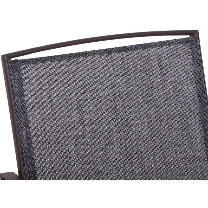 Bistro Set With Glider Chairs, Black