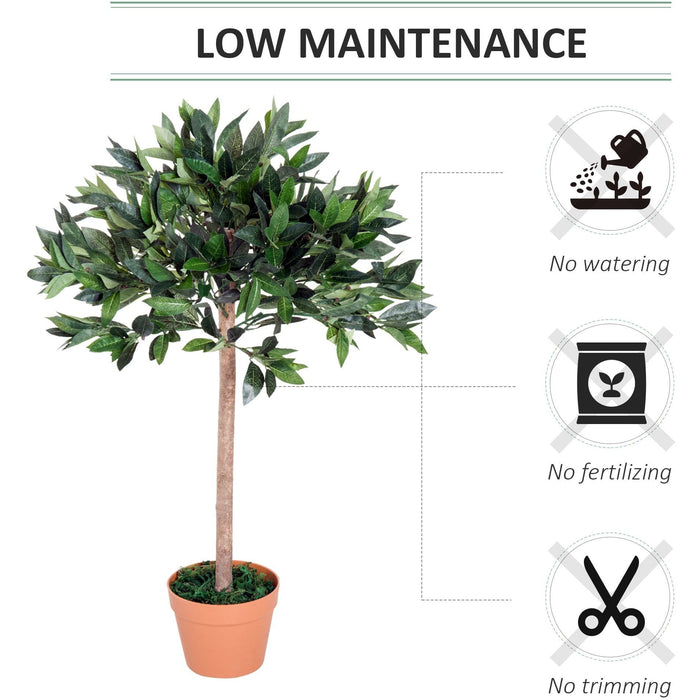 3ft Artificial Olive Tree, Indoor, Home/Office, Orange Pot