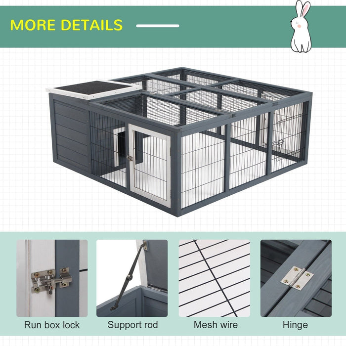 Rabbit Hideaway with Openable Main House