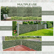 Expanding Trellis Fence, 2m x 1m, Artificial, Telescopic Outsunny