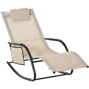 Rocking Garden Lounger Outsunny