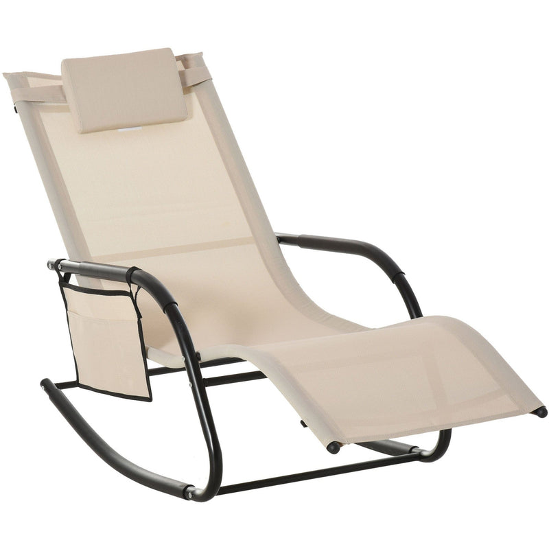 Rocking Garden Lounger Outsunny