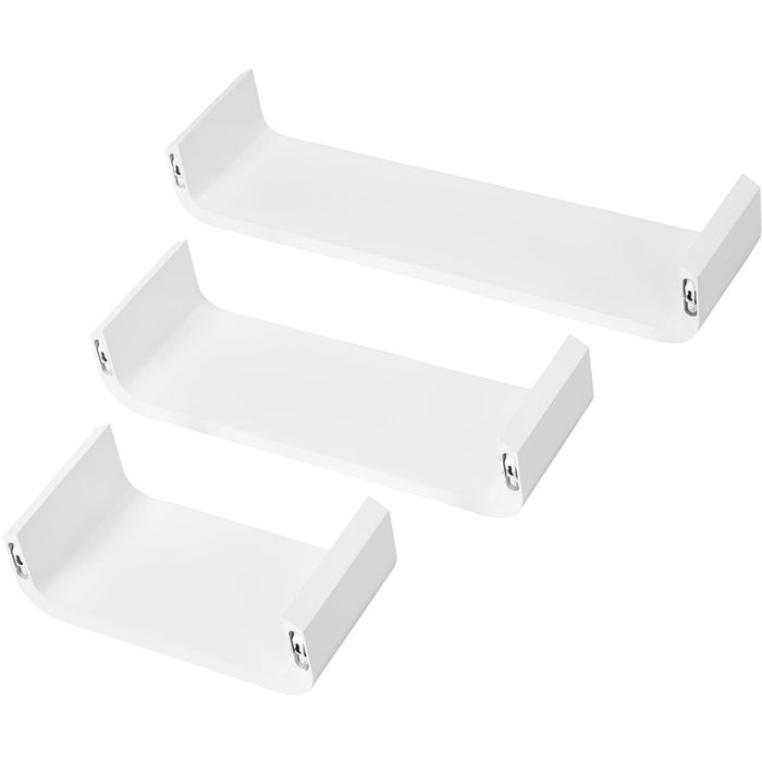 3 pcs U Shaped Shelves Set-White