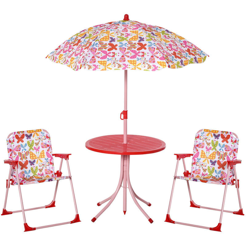 Kids Colour Stripes Picnic Set with Parasol