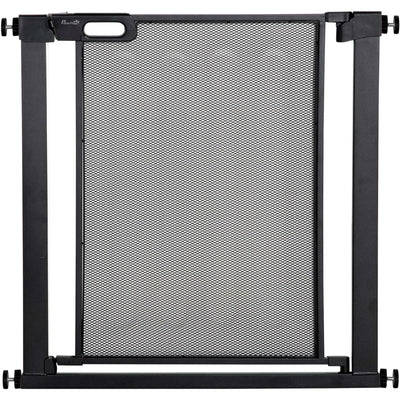 Black Dog Gate for Doors & Stairs (75-82cm) Pawhut