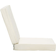 Outsunny Set of 2 Garden Seat and Back Cushion Set, Replacement Cushions for Outdoor Furniture with Seat Cushion and Back Cushion, Cream White Outsunny