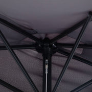 2.7m Half Parasol for Balcony - 5 Steel Ribs Outsunny