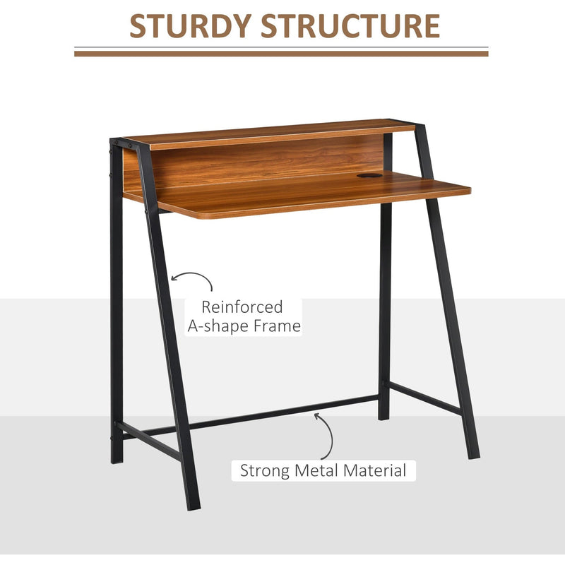 Home Office Computer Desk with Storage Shelf