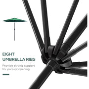 3m Tilting Garden Parasol with Crank Handle Outsunny