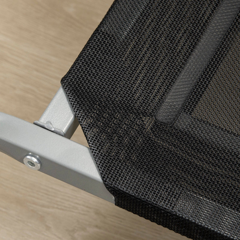 Black Elevated Pet Bed: Large (110x75x20cm)