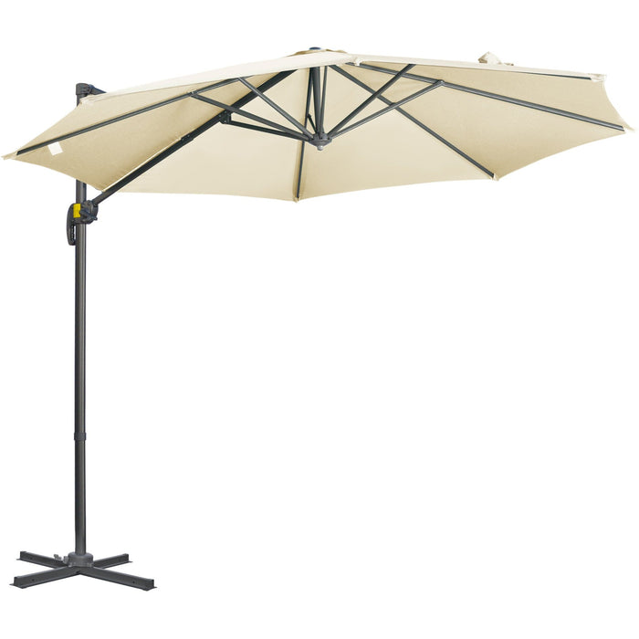 3m Large Overhanging Garden Cantilever Parasol