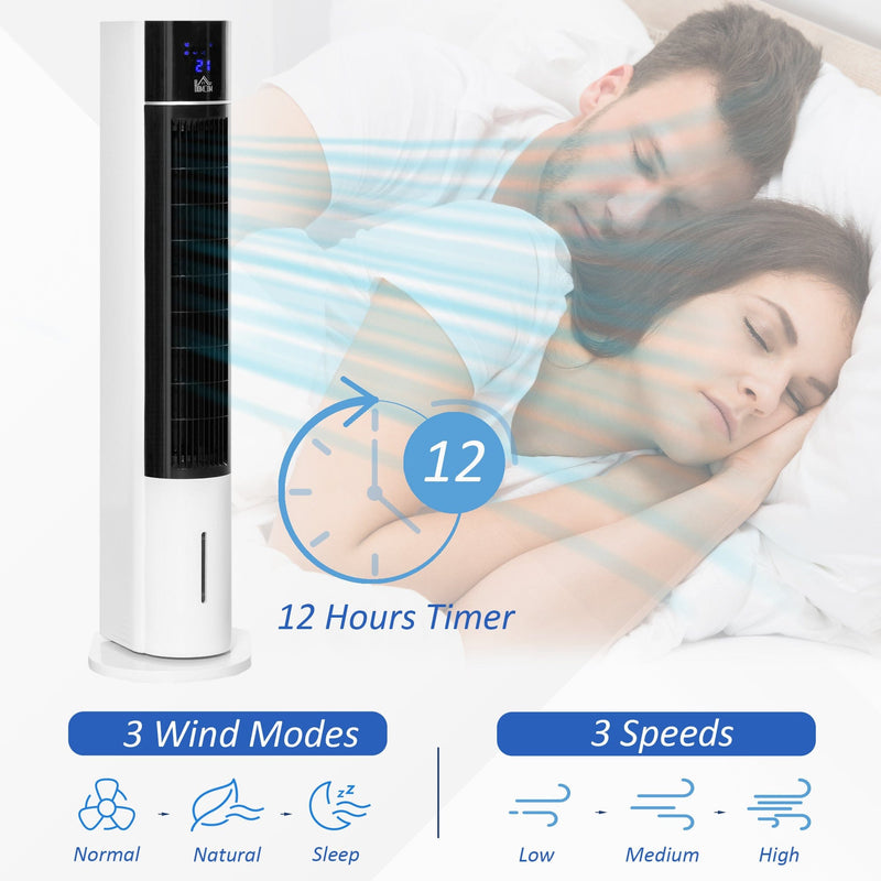 41" Bladeless Tower Fan Homcom