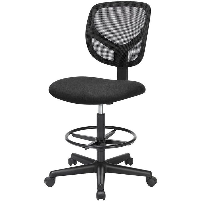 Mesh Drafting Stool Chair, Black