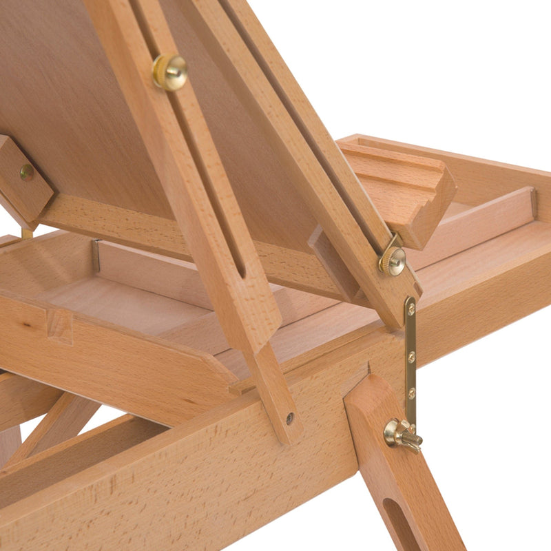 Wooden Art Easel, Portable, Natural Wood