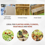 Large Wooden Garden Raised Bed Pot Outsunny