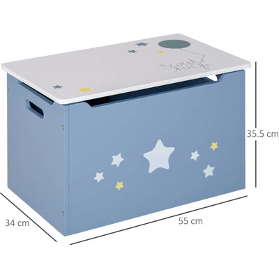 Wooden Box For Toys Homcom