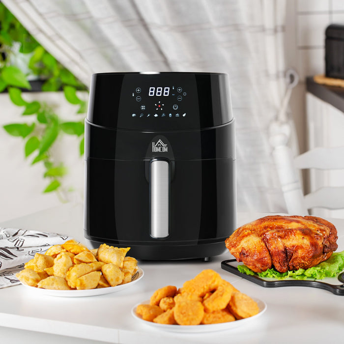 Air Fryer Whole Chicken, 4.5L, Digital Display, 1500W, Black