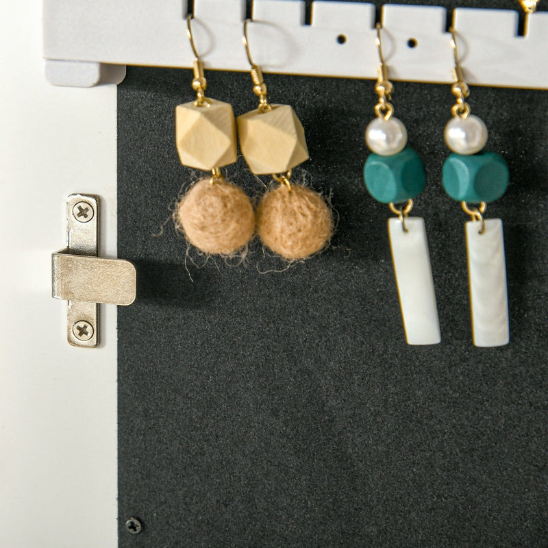 Lockable Jewellery Cabinet, Full-Length Mirror, Bedroom Decor