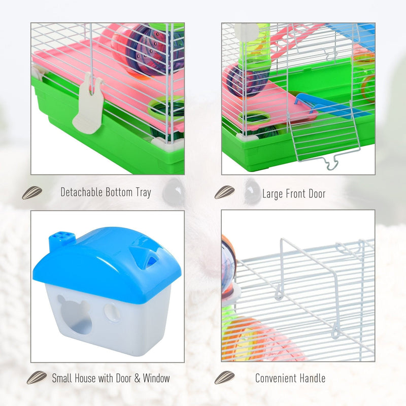 5 Tier Hamster Cage, Green