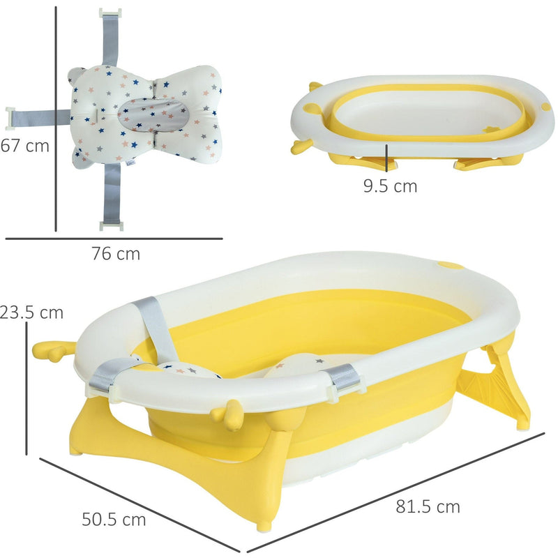 Portable Baby Bath, Anti-Slip, Newborn to 3 Years