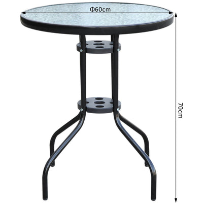 Round Garden Table Outsunny