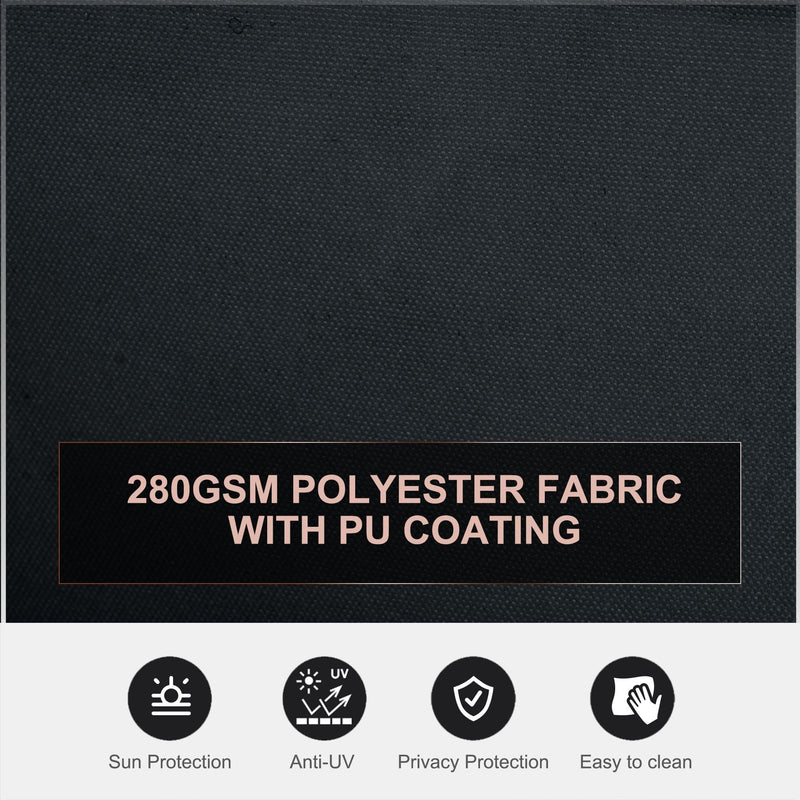 Double Pull Out Side Awning, 6 x 2m