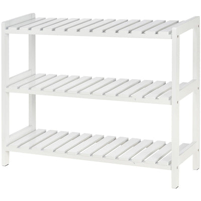 3 Tier Wooden Shoe Rack Homcom