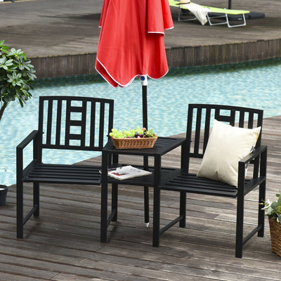 Tete a Tete Garden Seat Outsunny