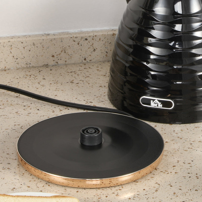 Homcom Kettle and Toaster Set, Black