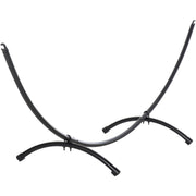 Hammock Stand for Indoor or Garden Use No Trees Needed Metal Frame Black Outsunny