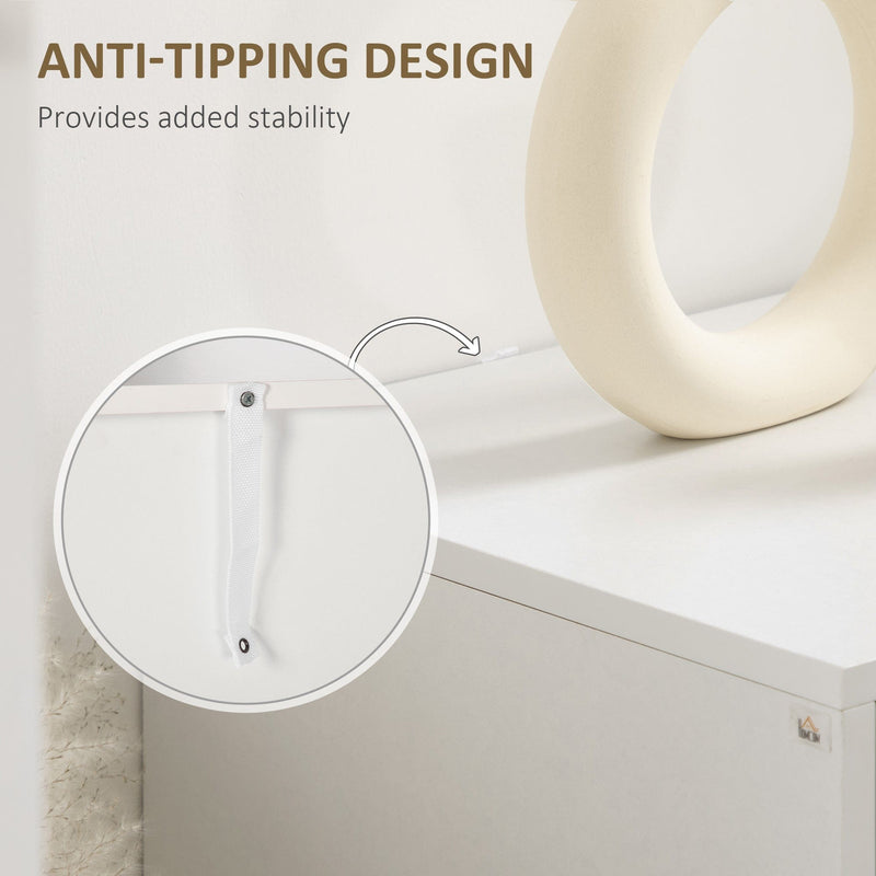 White Free Standing Sideboard With Drawer