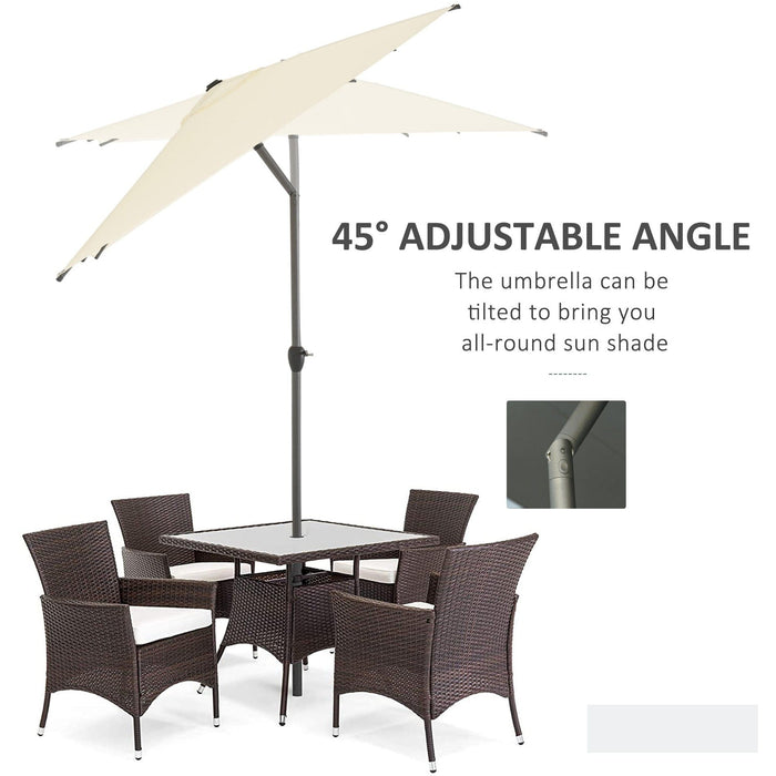 3x2m Rectangular Garden Parasol